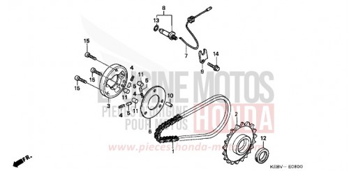 STARTING CLUTCH CA125X de 1999